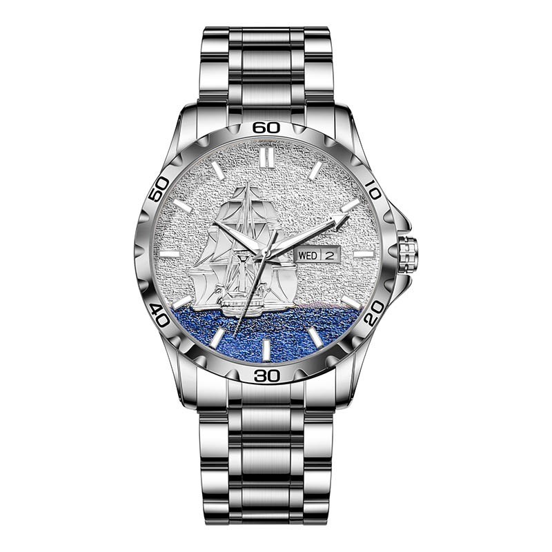 GLENAW Men’s Sailing Series Automatic Mechanical Watch Business Leisure Daily