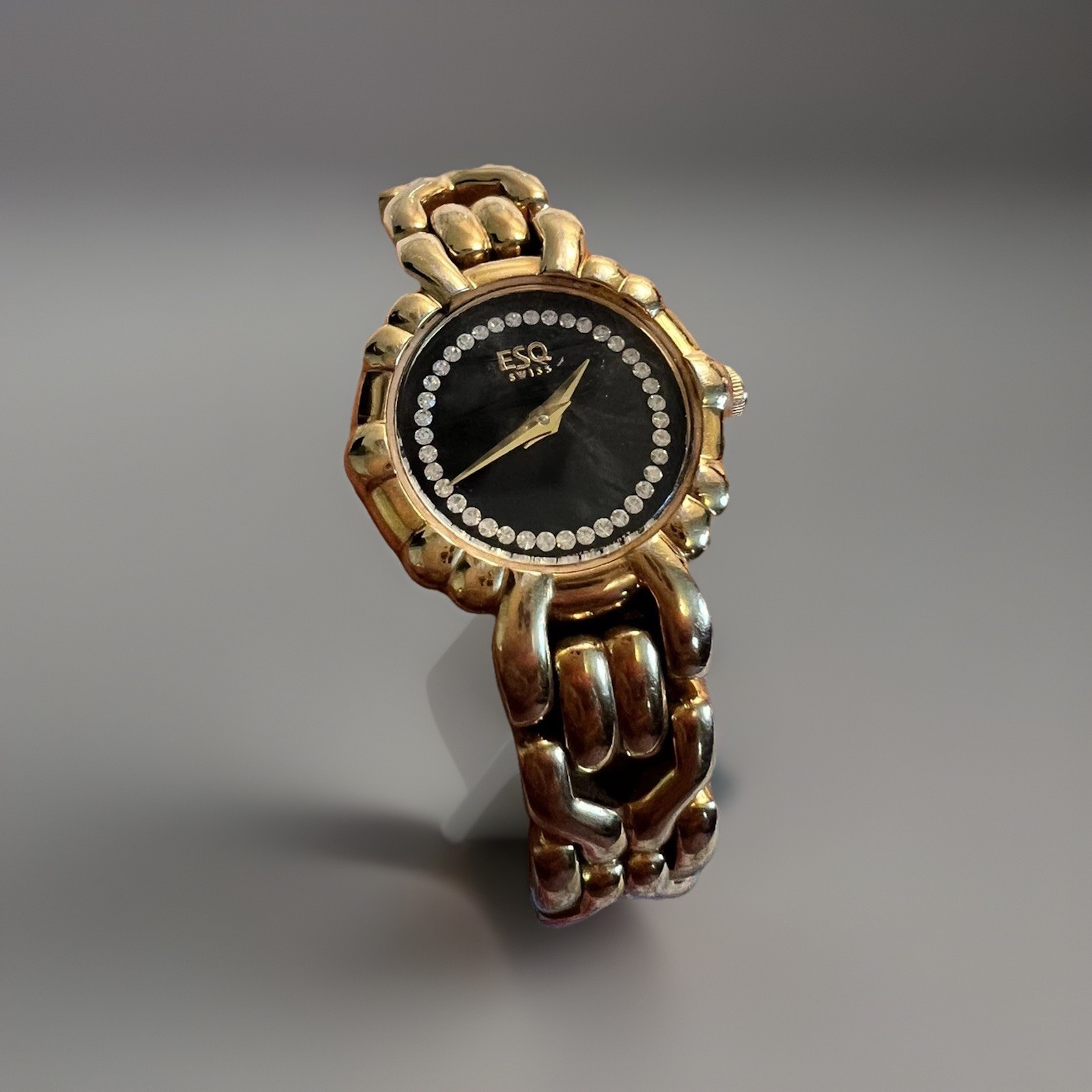 ESQ by Movado Swiss made 100495 Sapphire Crystal Diamonds Dial