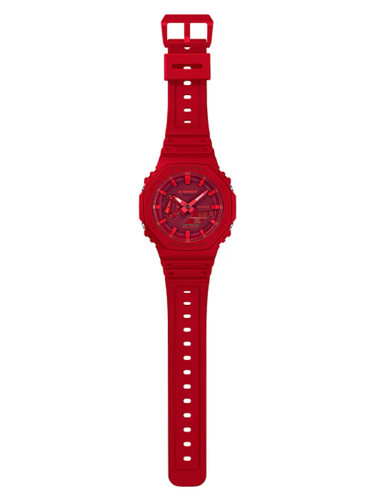Casio G-SHOCK Red Analog/Digital Quartz Shock-Resistant 200m 45mm