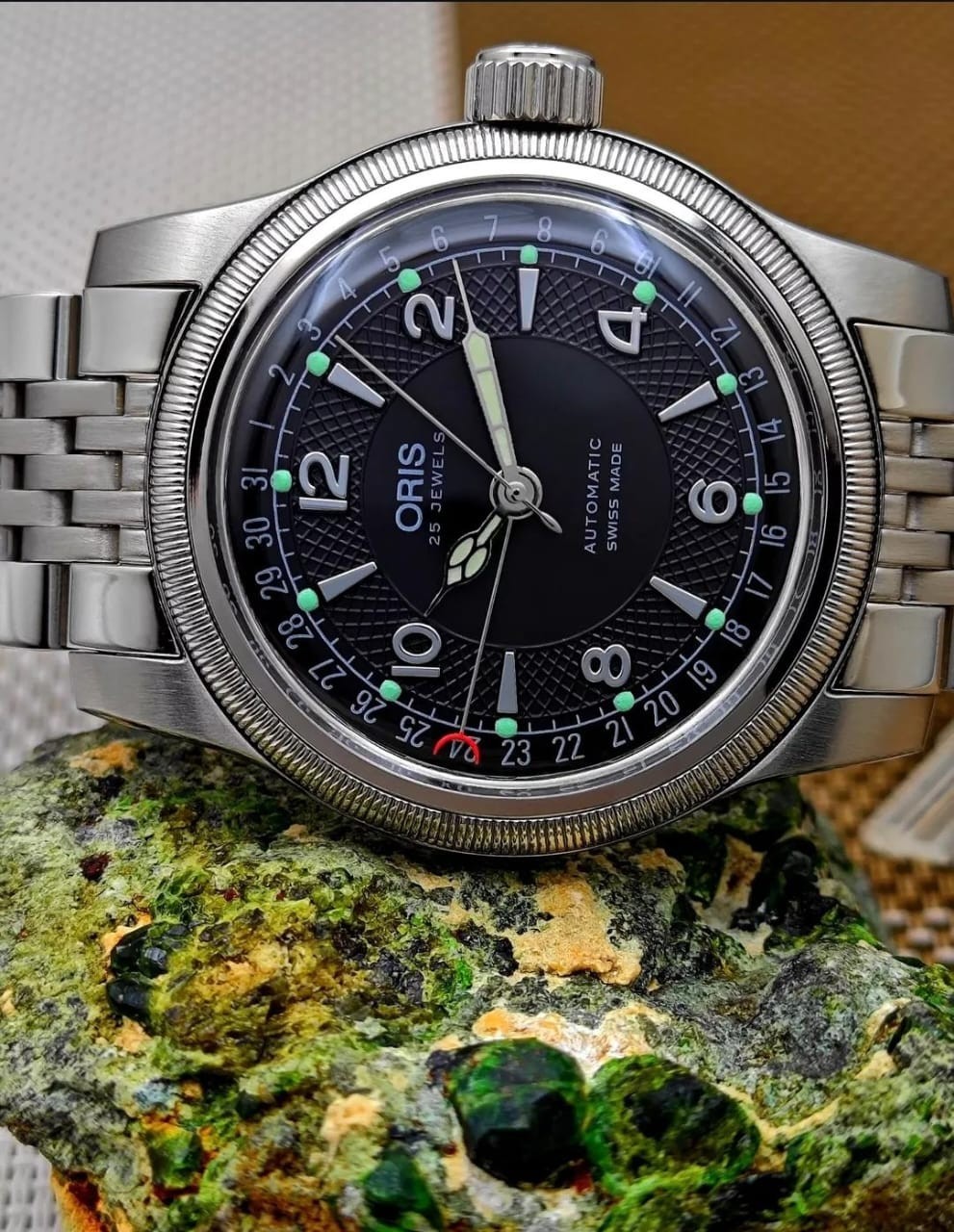 Oris Big Crown Pointer Date Automatic Men’s Two-Tone Watch – Black Dial
