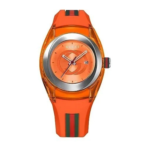 Gucci YA137311 Sync Orange Quartz Women’s Watch New + Box & Paper’s