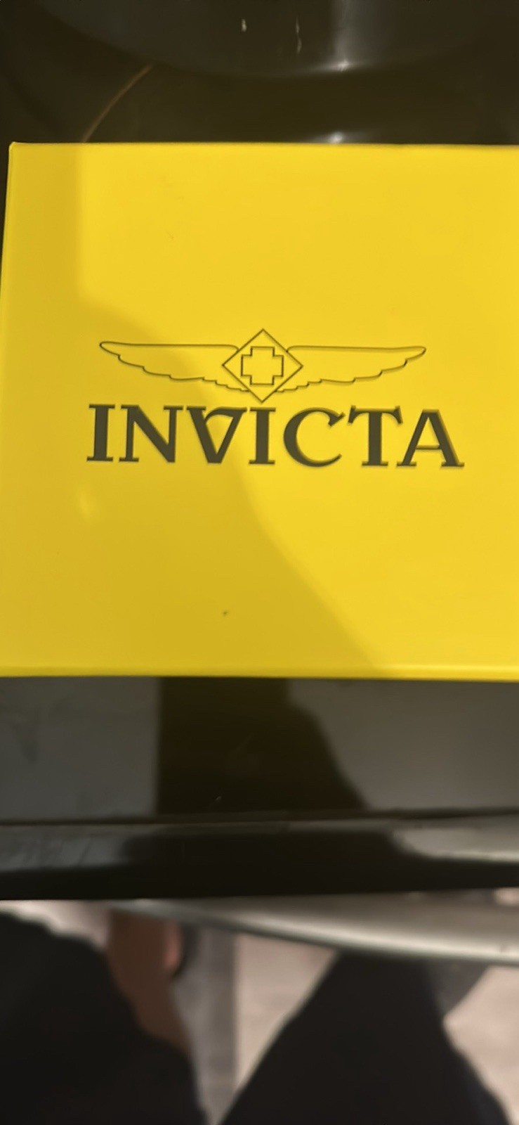 Invicta Men’s Quartz Chronograph Gray/Green Dial Black SS 52mm+ 100m w/ Box