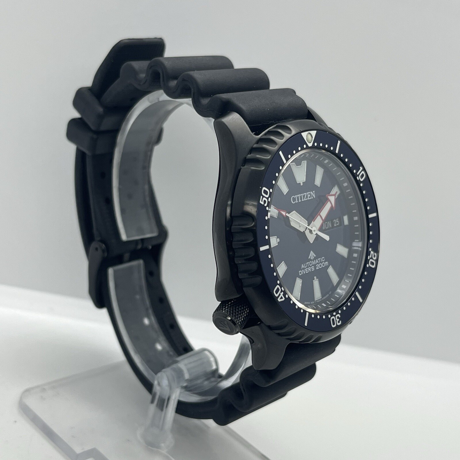 Citizen Promaster Men’s Automatic Diver Black Steel 45mm 20ATM Watch NY0158-09L