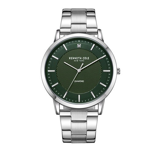 NEW Kenneth Cole Men’s Watch Dark Green Dial Stainless Steel Bracelet KCWGG22714