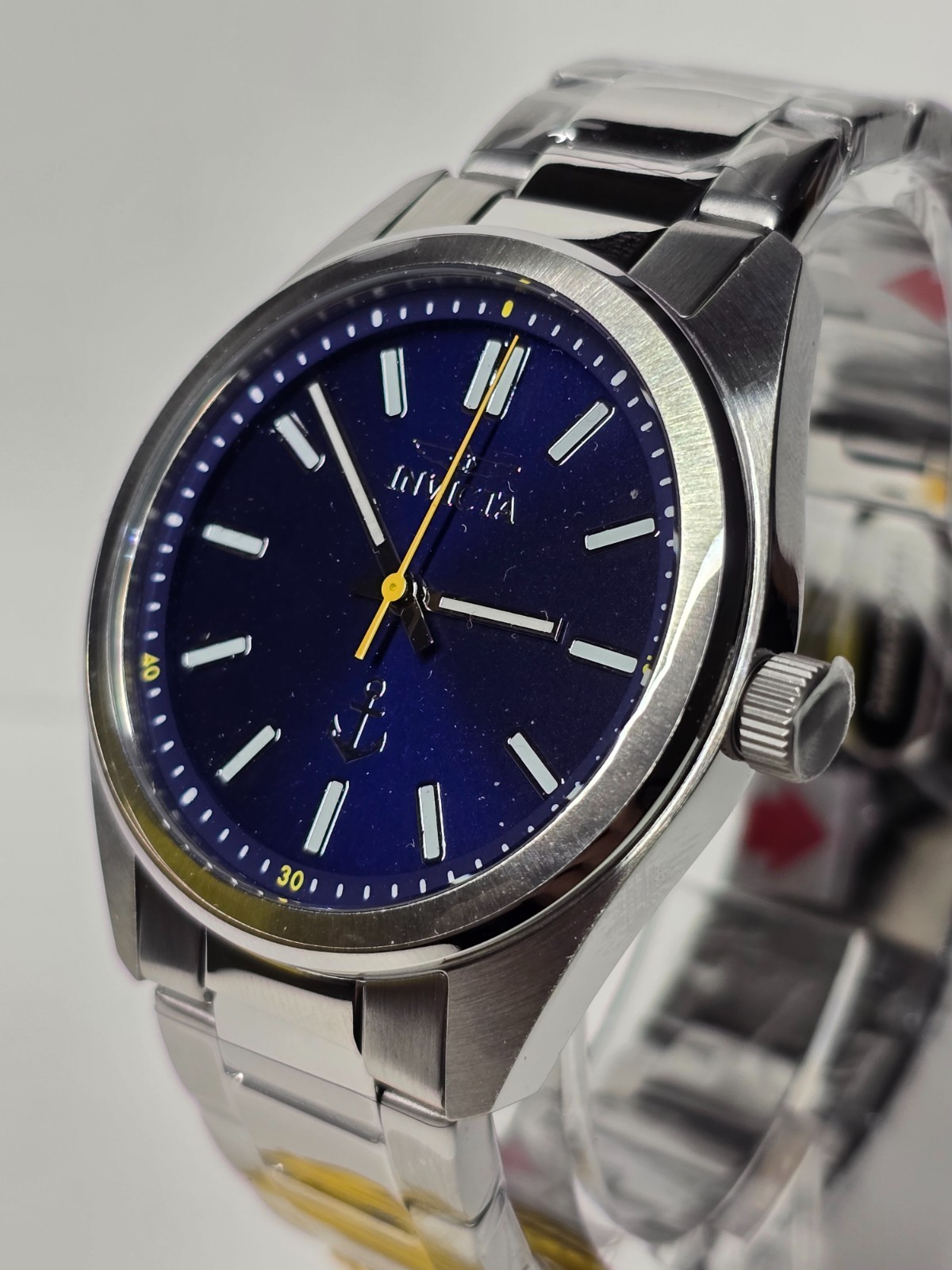 Invicta Ocean Voyage Men’s Watch – 41mm, Silver, Blue. Yellow (49988)