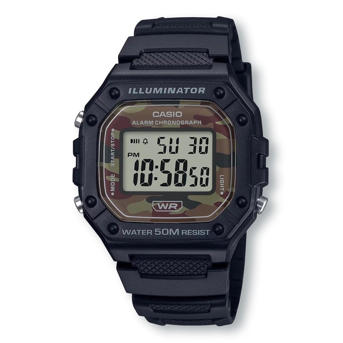 CASIO W218H-5B Large Case Digital Sport Watch, Camouflage