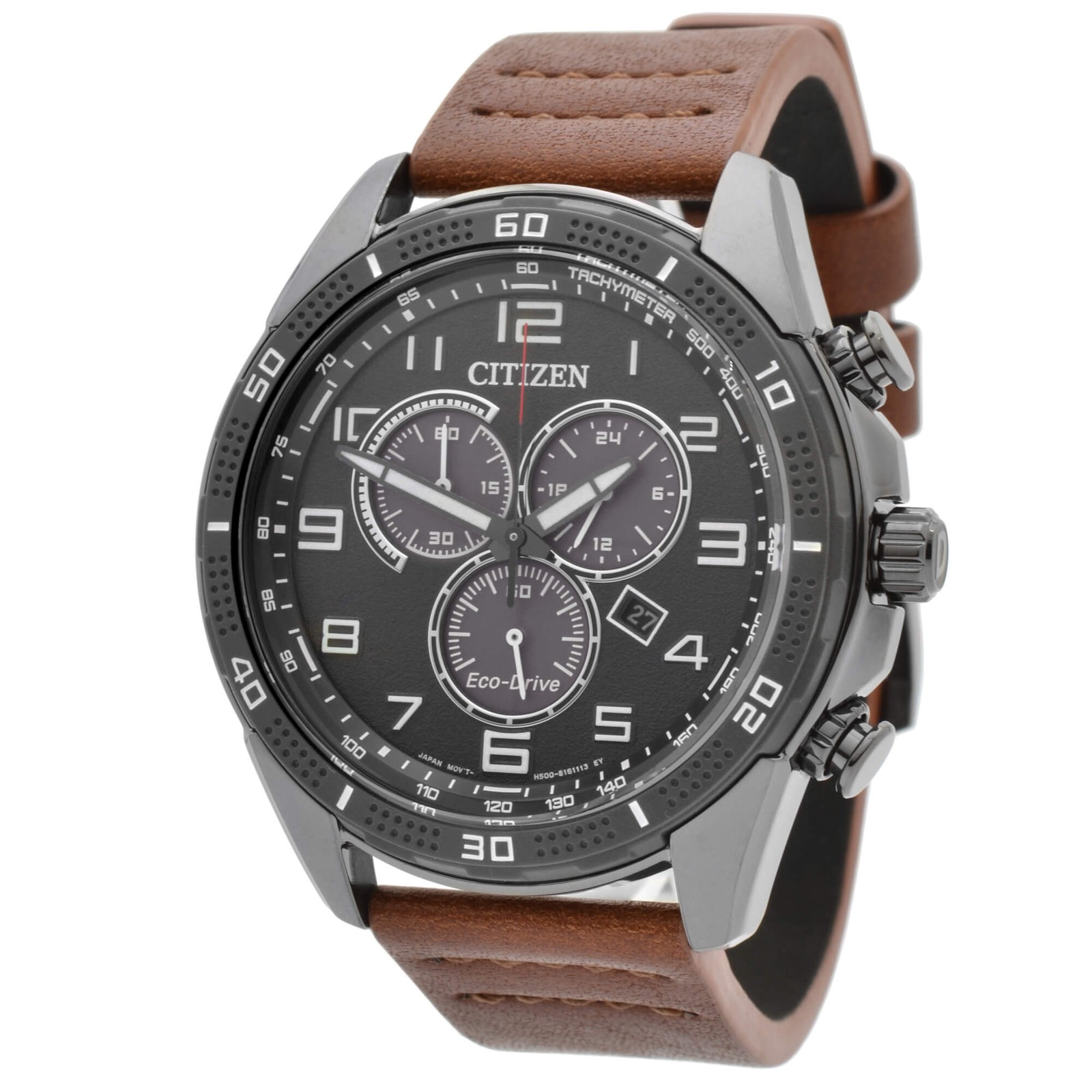 Citizen AT2447-01E Men’s Drive Black & Grey Dial Chronograph Watch