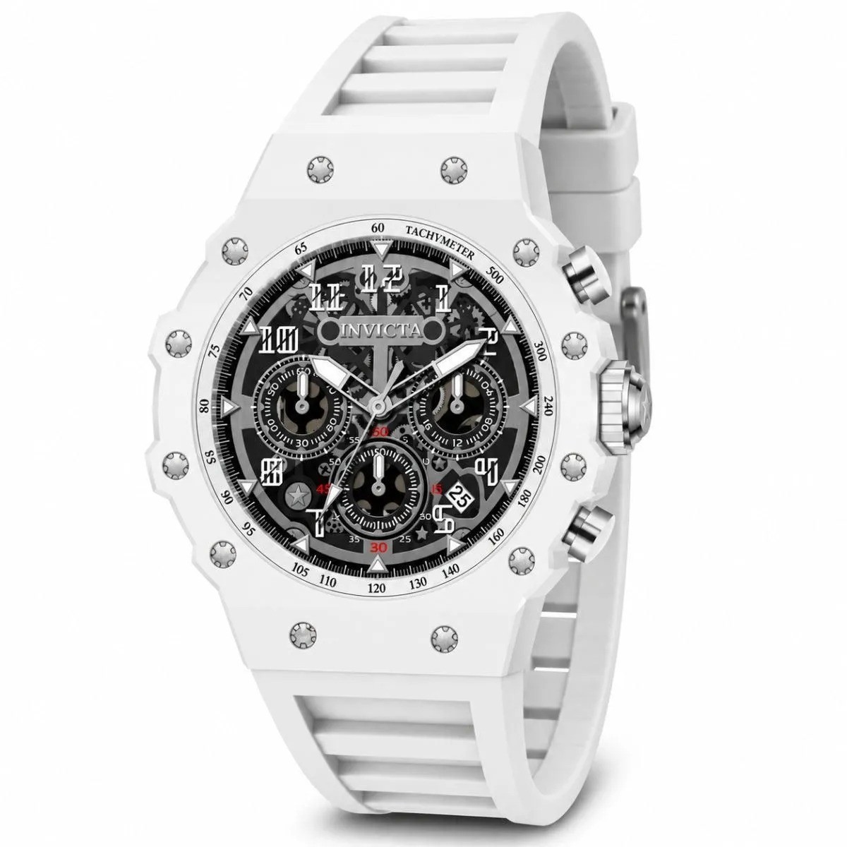69668 – Invicta Racing Vaulthan Men’s Watch – 44mm, White