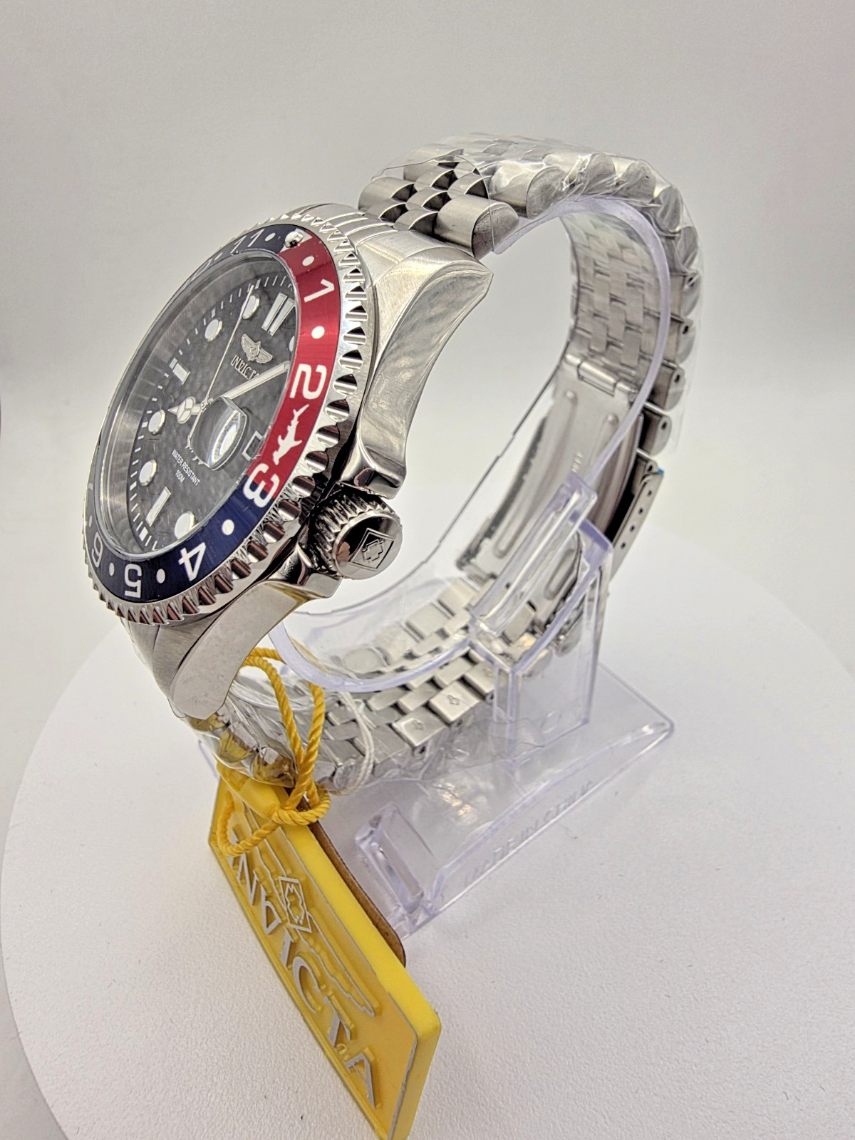 Invicta PEPSI Pro Diver 43mm Stainless Black Dial Red Blue Bezel 100m 40008