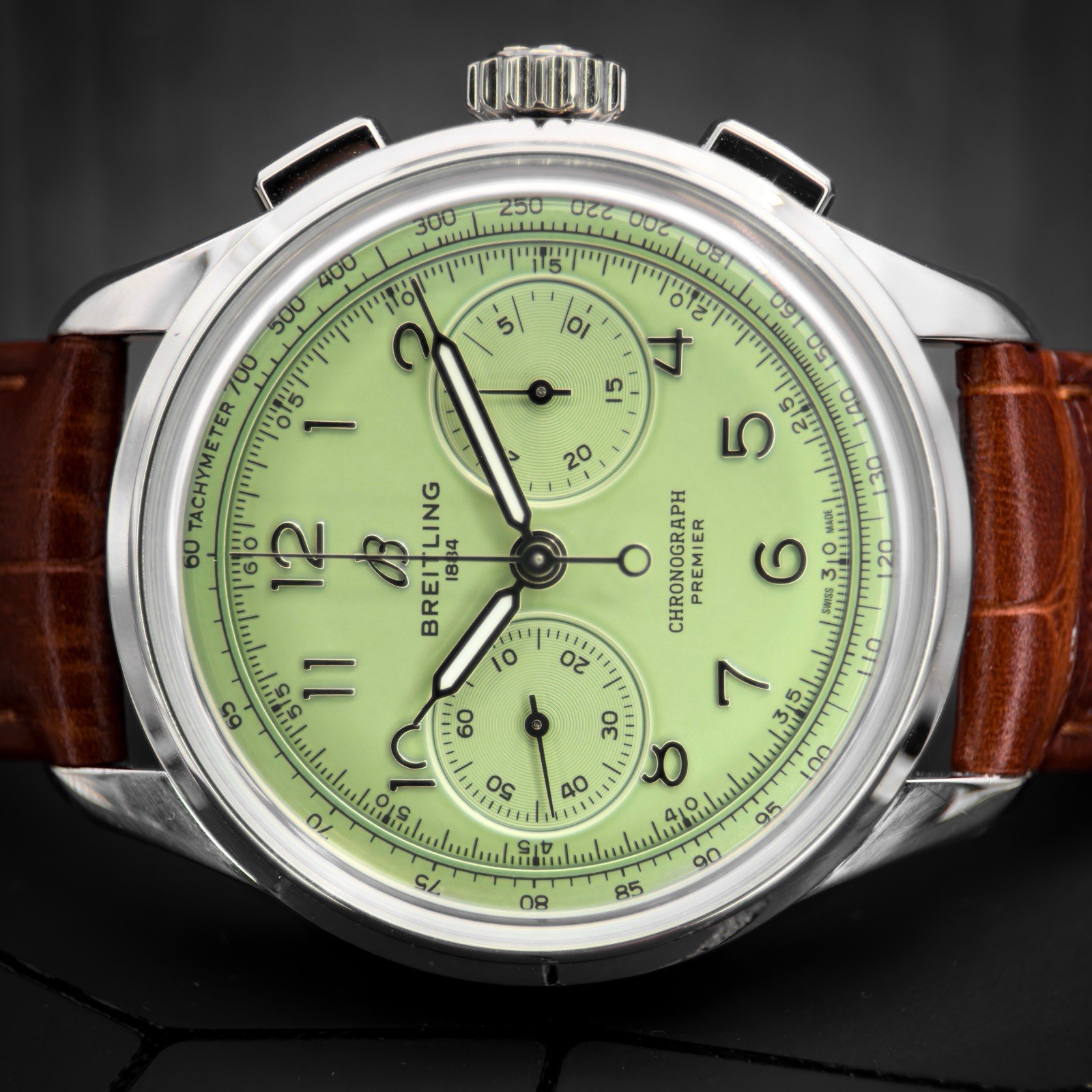 Breitling Premier B09 Chronograph 40mm Pistachio AB0930D31L1P1 2021 Full Set