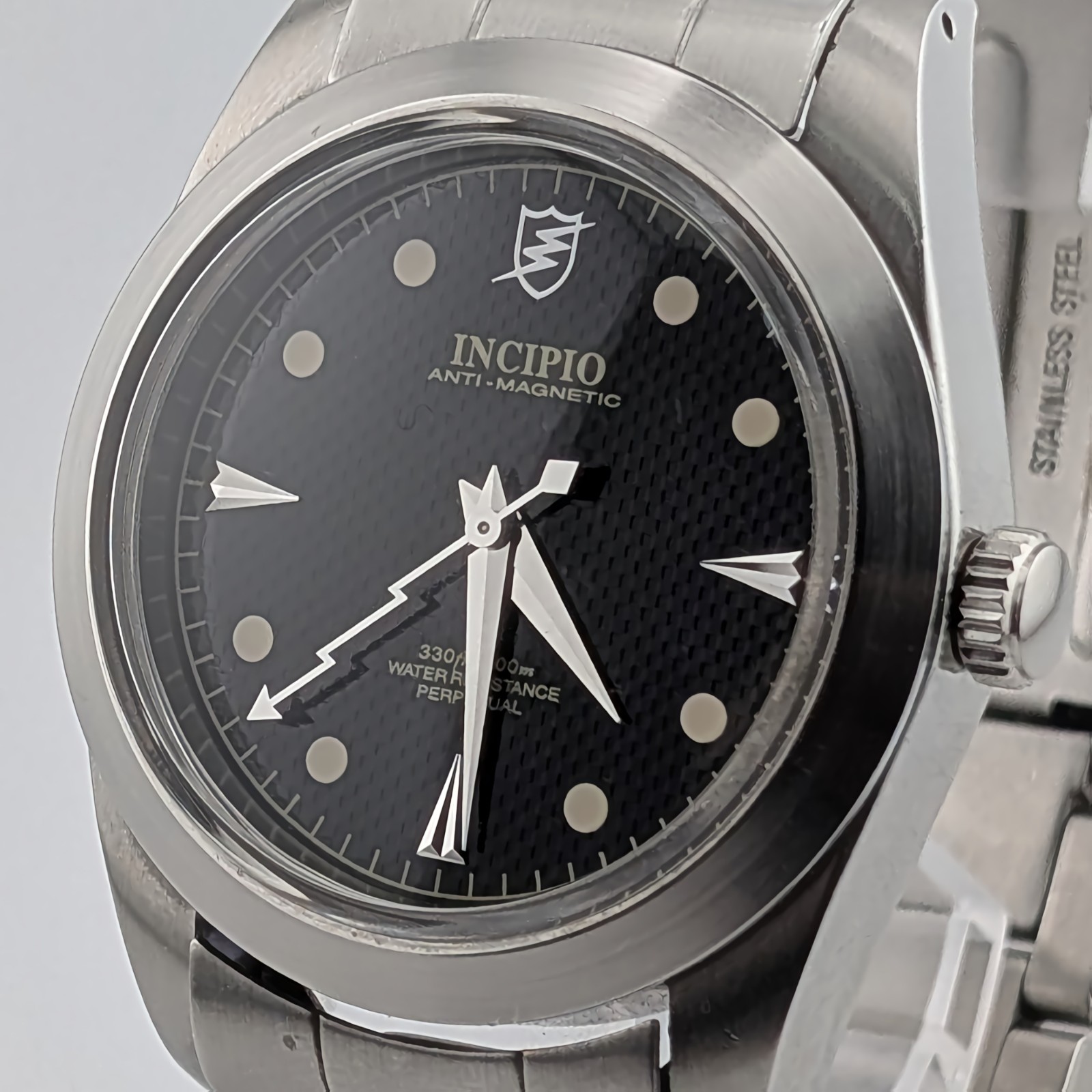 INCIPIO Gaustect Anti Magnetic 200 Gaus Swiss ETA Wrist Watch Begin overhauled