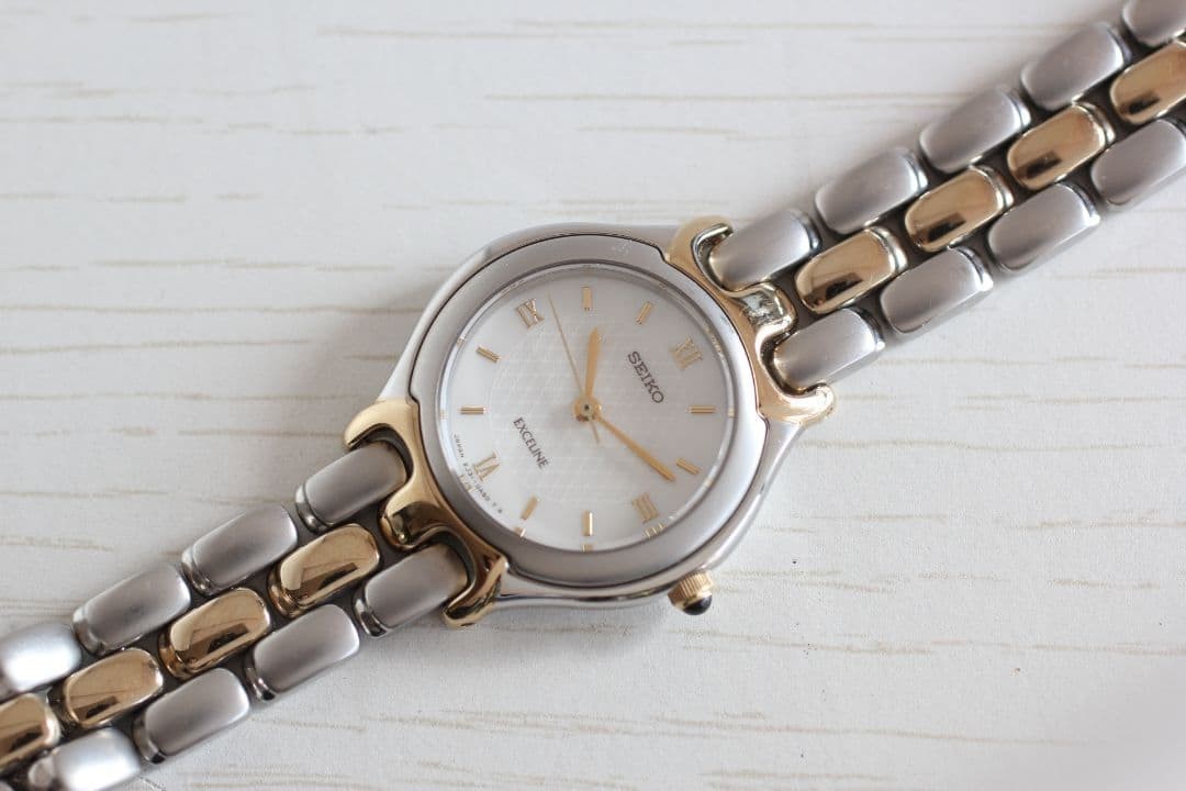 Working condition SEIKO EXCELINE wristwatch 2J31-OA40