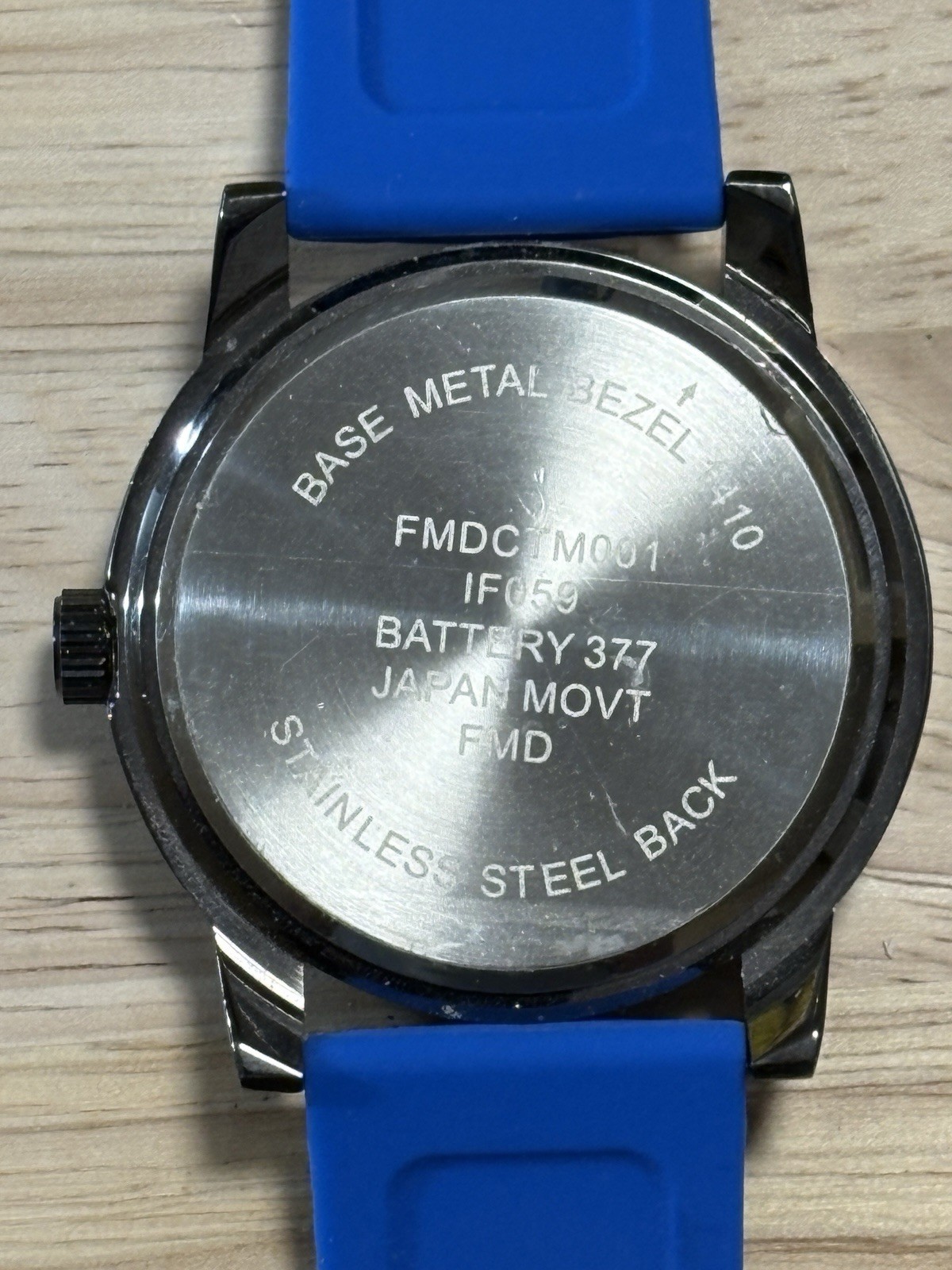 Blue and Dark Chrome Watch