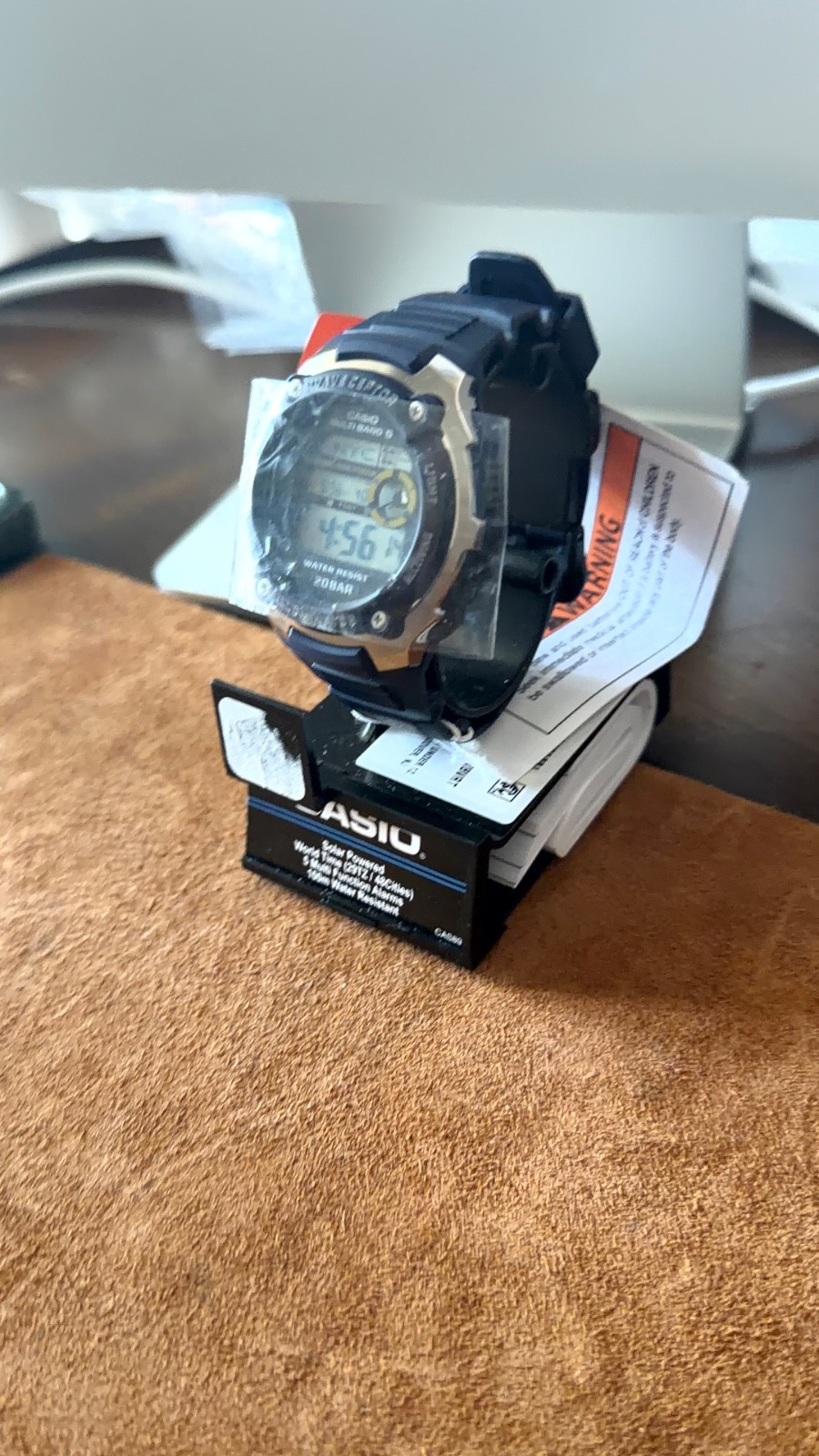 CASIO- Wave Ceptor Multi-Band 5 | Water Resist 20BAH | Navy