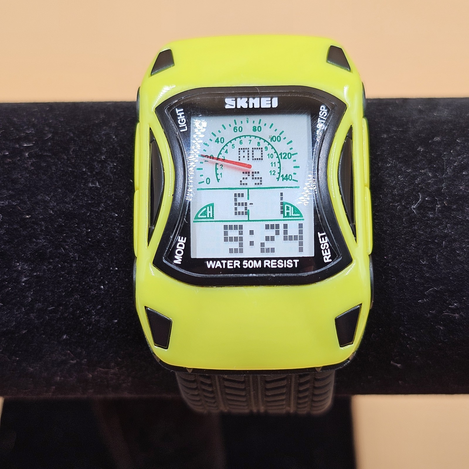 SKMEI Lamborghini Speedometer Men’s Digital Alarm Day/Date Watch New Battery