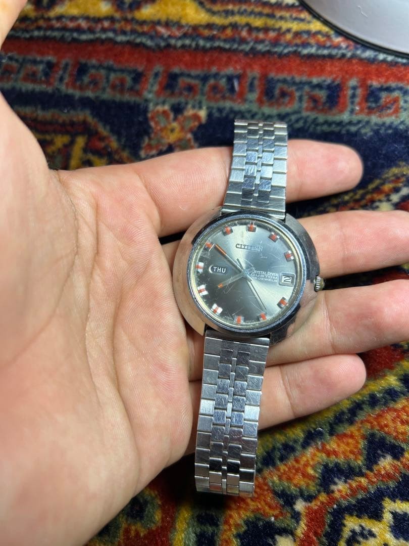 Citizen Crystal Seven Automatic Day Date Watch Used