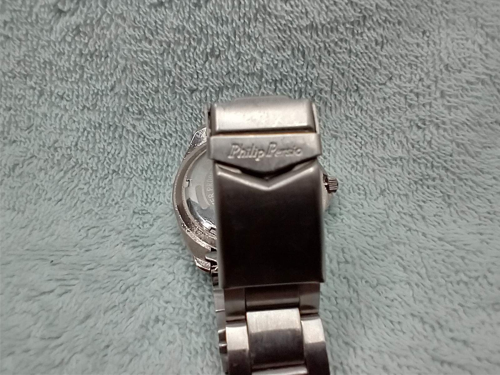 PHILIP PERSIO “PROFESSIONAL” CERT. 3 ATM DATE ROTATING BEZEL ALL S/S WATCH
