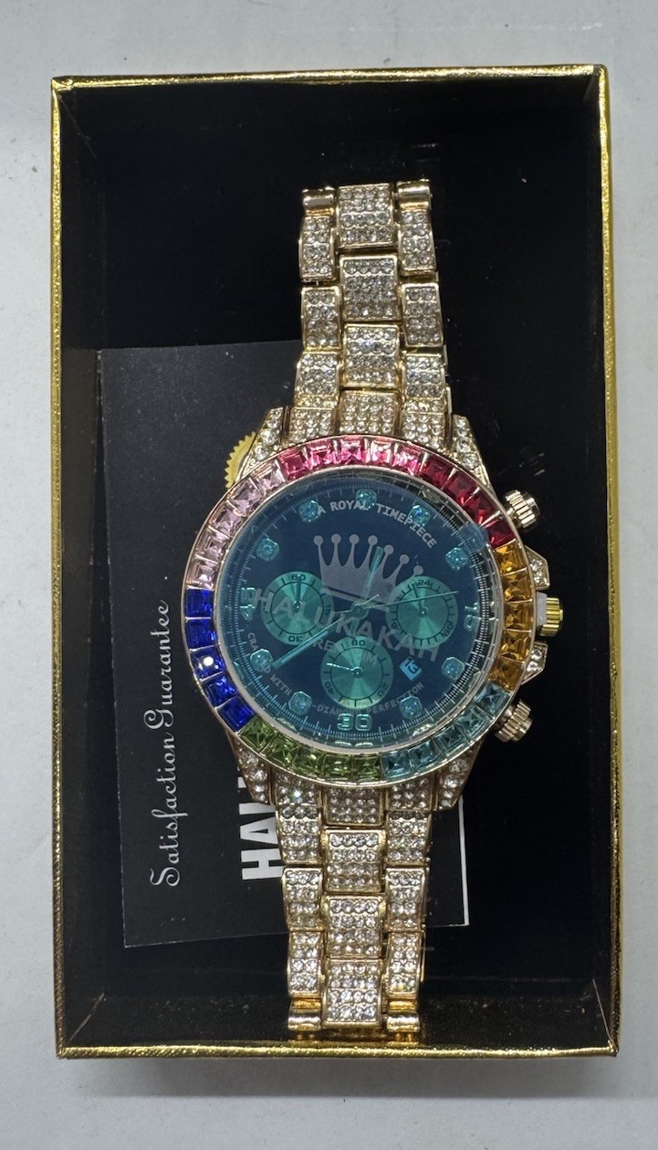 Halukakah Watch – 7.3″ Length – 40MM Black Dial – Japanese Quartz