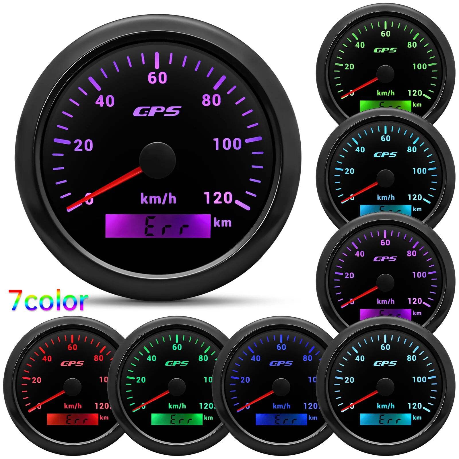 A 85MM GPS Speedometer For Motorcycle Marine Boat 30~200 Kmh Boat Car Truck Spee