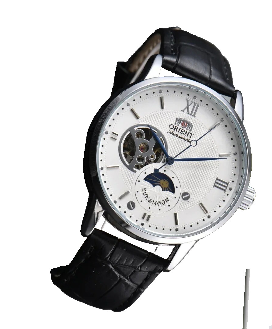 Orient Watch Sun, Moon, Stars Series Sport Casual Mechanical white-Black watch