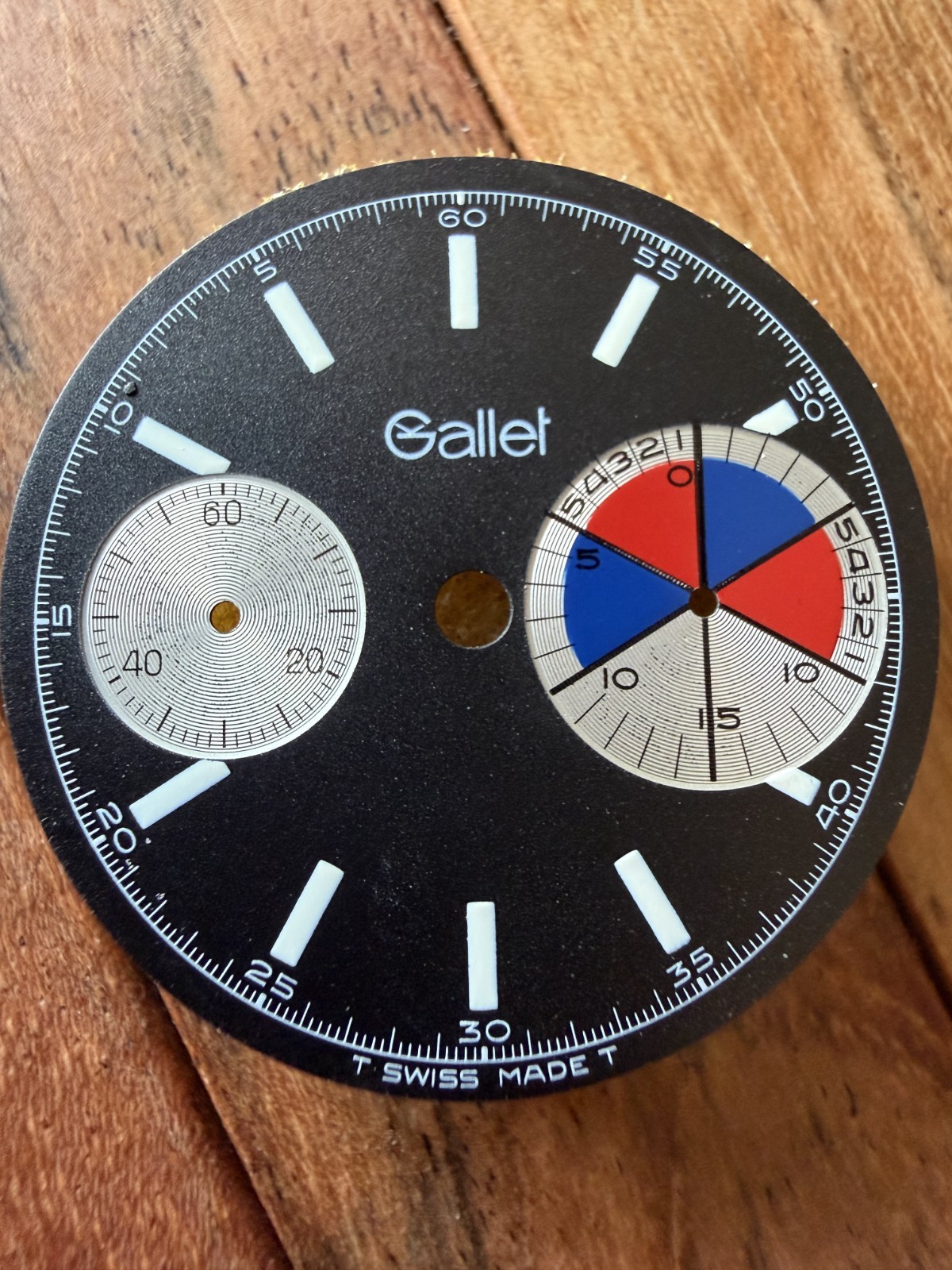 Gallet vintage chronograph yachting dial