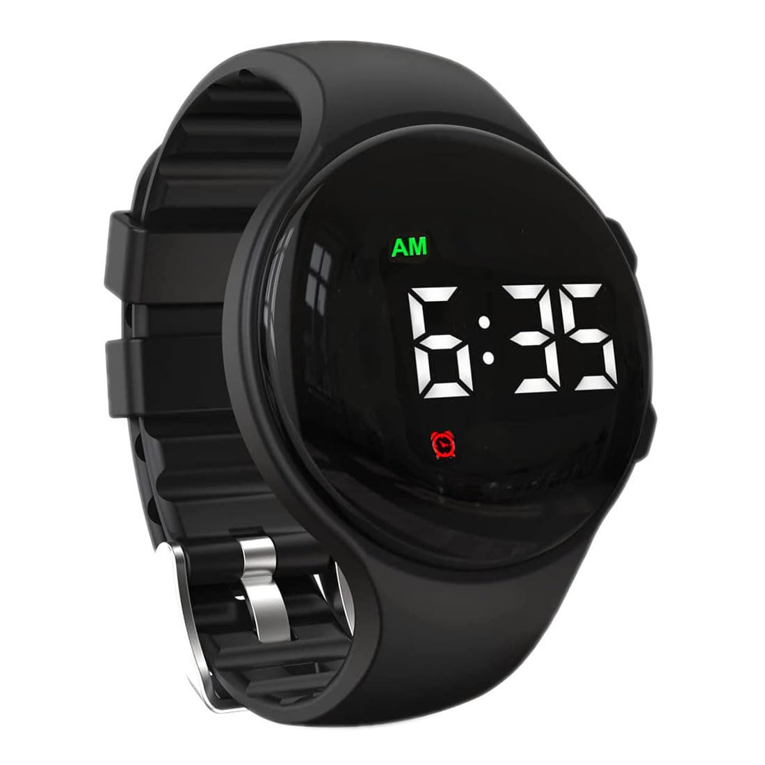 Vibrating Alarm Reminder Watch Silent Wake up Watch – with Multiple Alarms (Blac