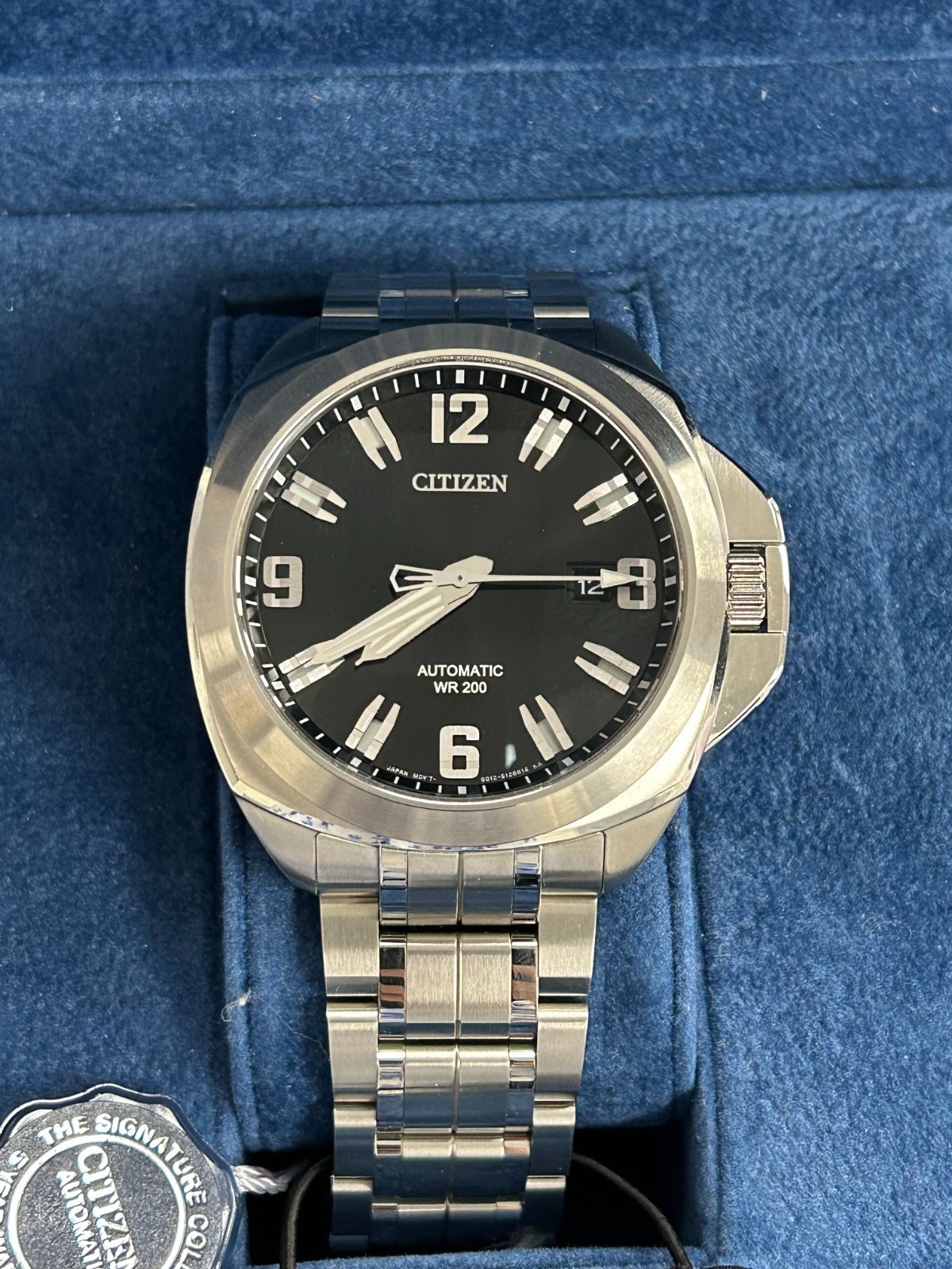 NEW Citizen Signature Grand Touring Automatic Black Dial Men’s Watch NB0070-57E