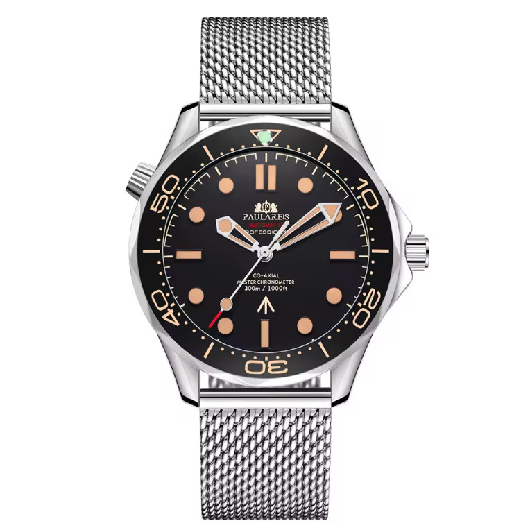 PAULAREIS Automatic Watches for Men Self Wind Mechanical Watches Stainless Steel