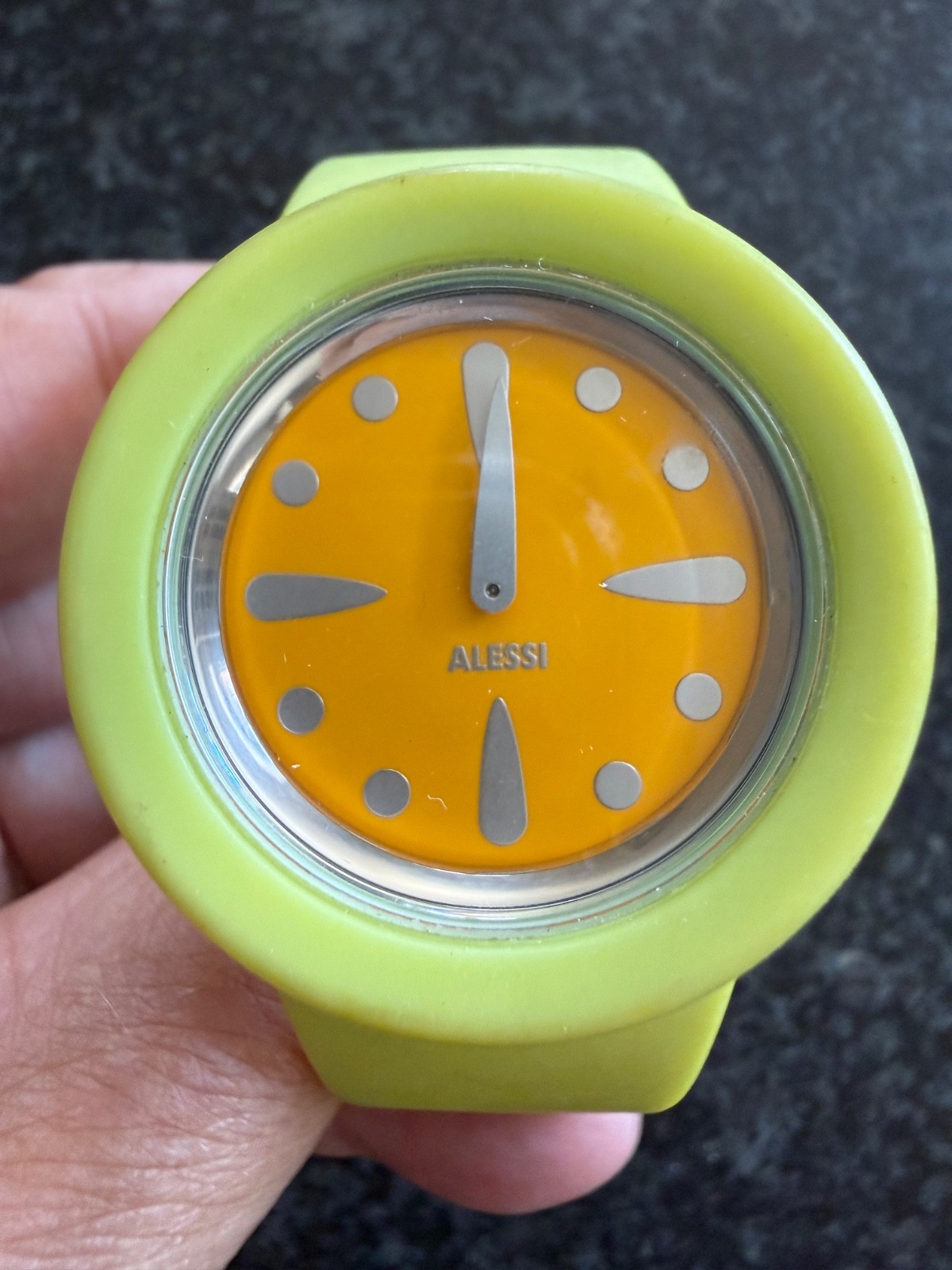Alessi AL1000 Calumet Watch Stefano Pirovano Green/Orange Unisex WR to 30m