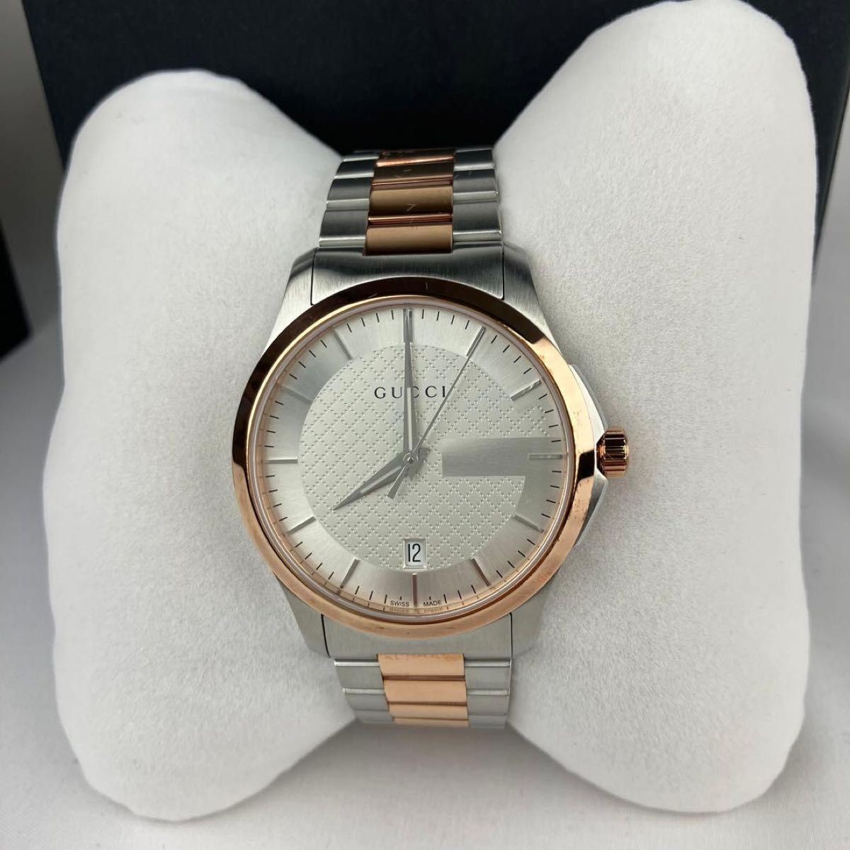 [B1P] Gucci G Timeless YA126447 Silver Dial Quartz Mens Wristwatch [t7p]
