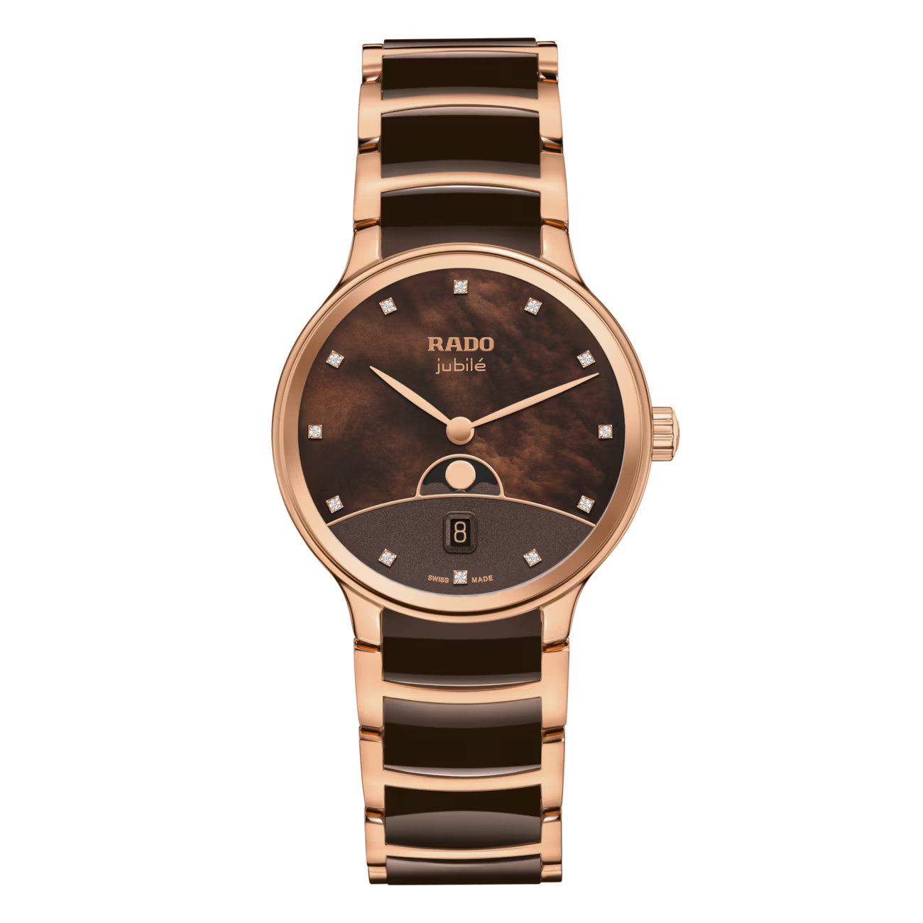 Rado Centrix Diamonds 35mm Quartz Brown Dial Watch R30232902