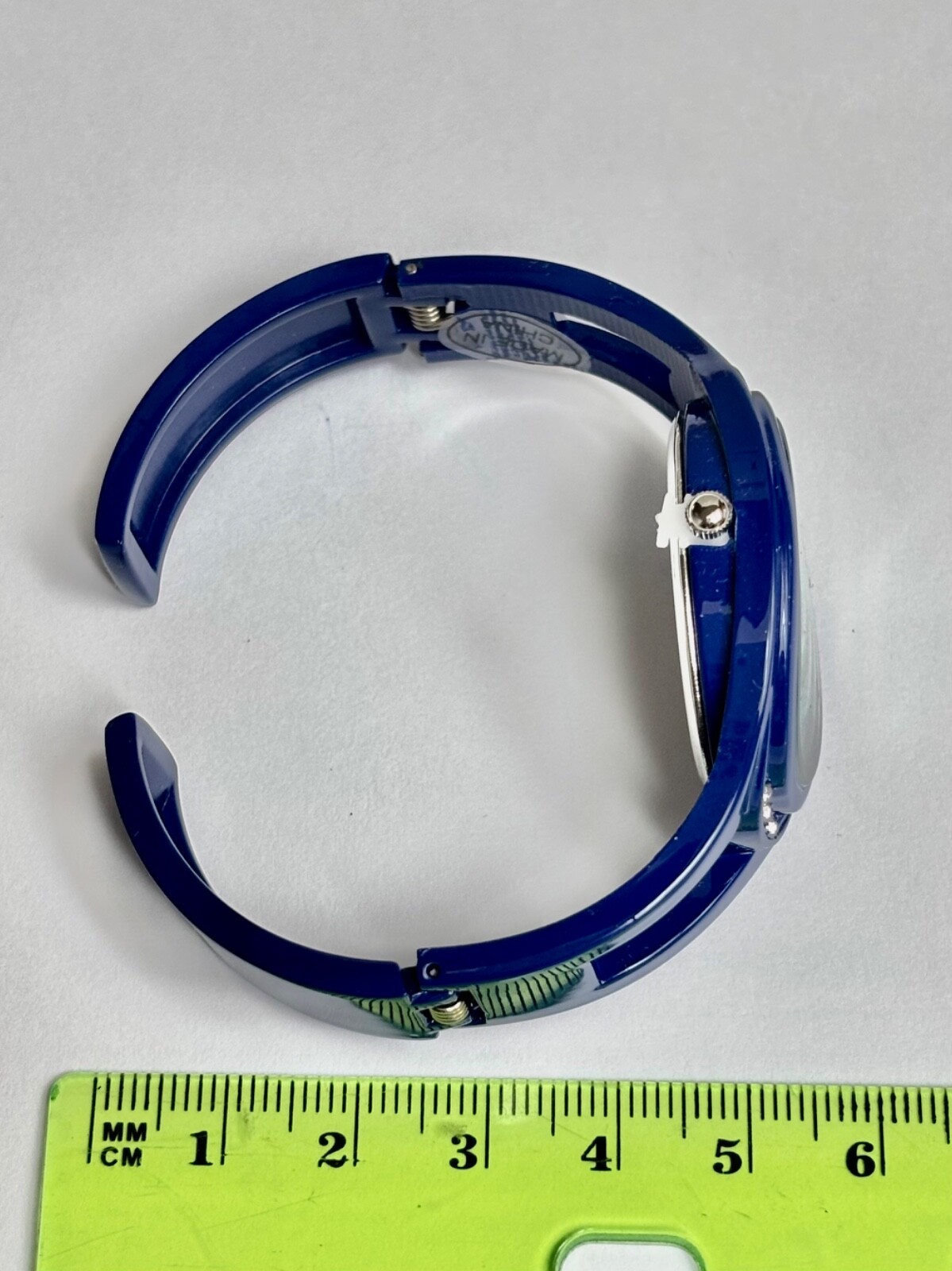 Elegant Oval Blue Cuff, Bangle, Cobalt Blue Cuff, Navy Blue Watch