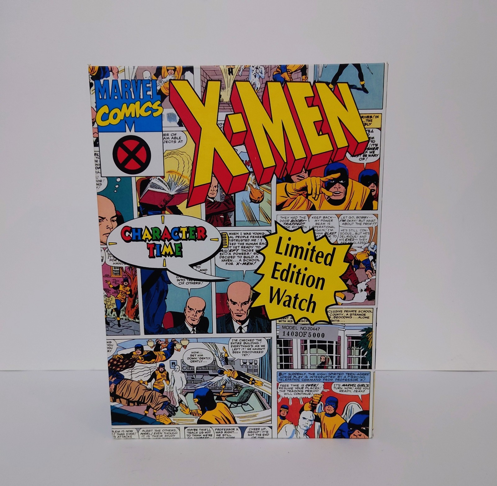 X-Men 1993 Marvel Limited Edition Watch Blackbird Jet Case NIB Multiple #