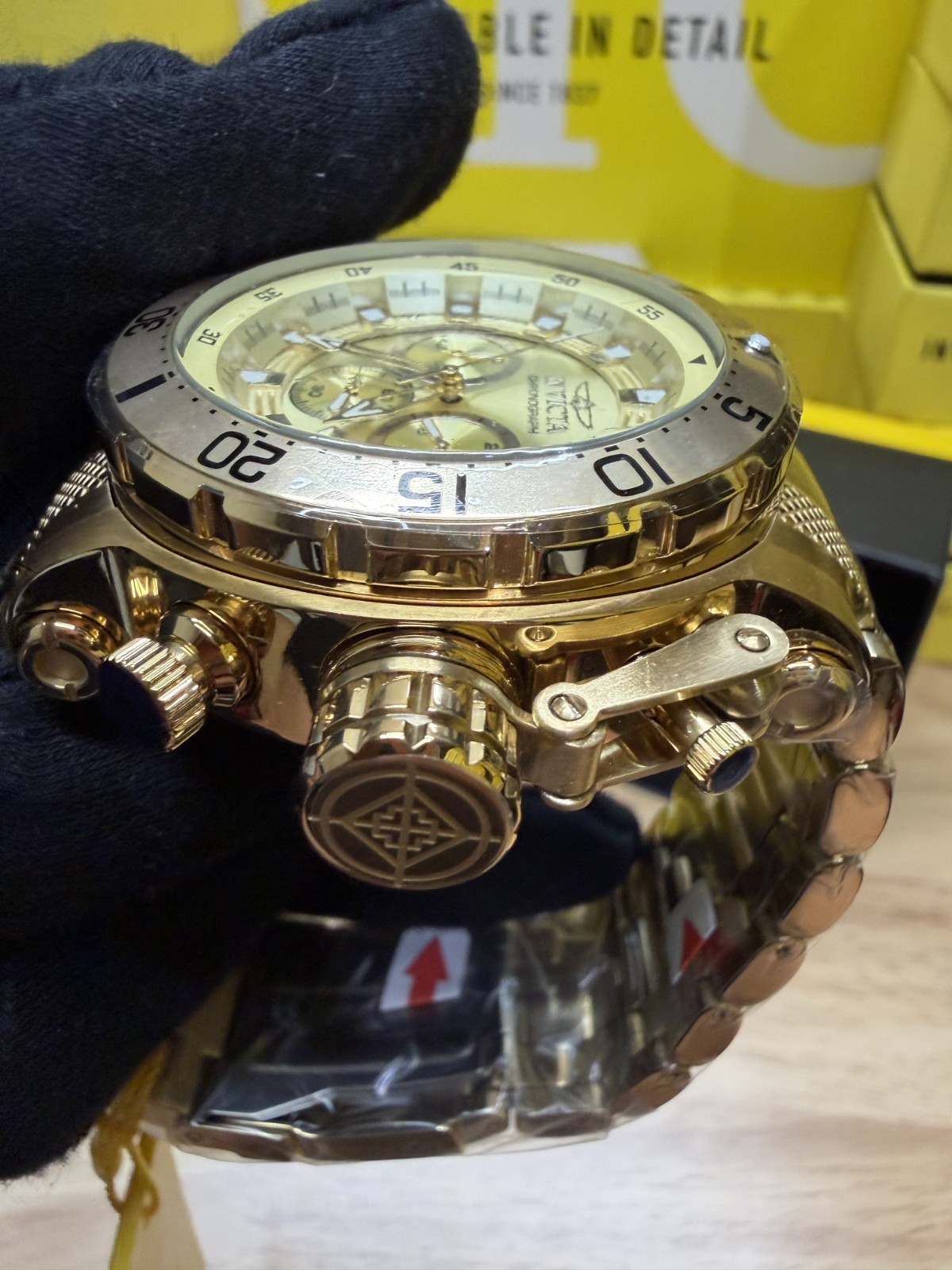 Invicta Coalition Forces Night Hawk – Model 49226 | Full Gold with Black/Gold Be