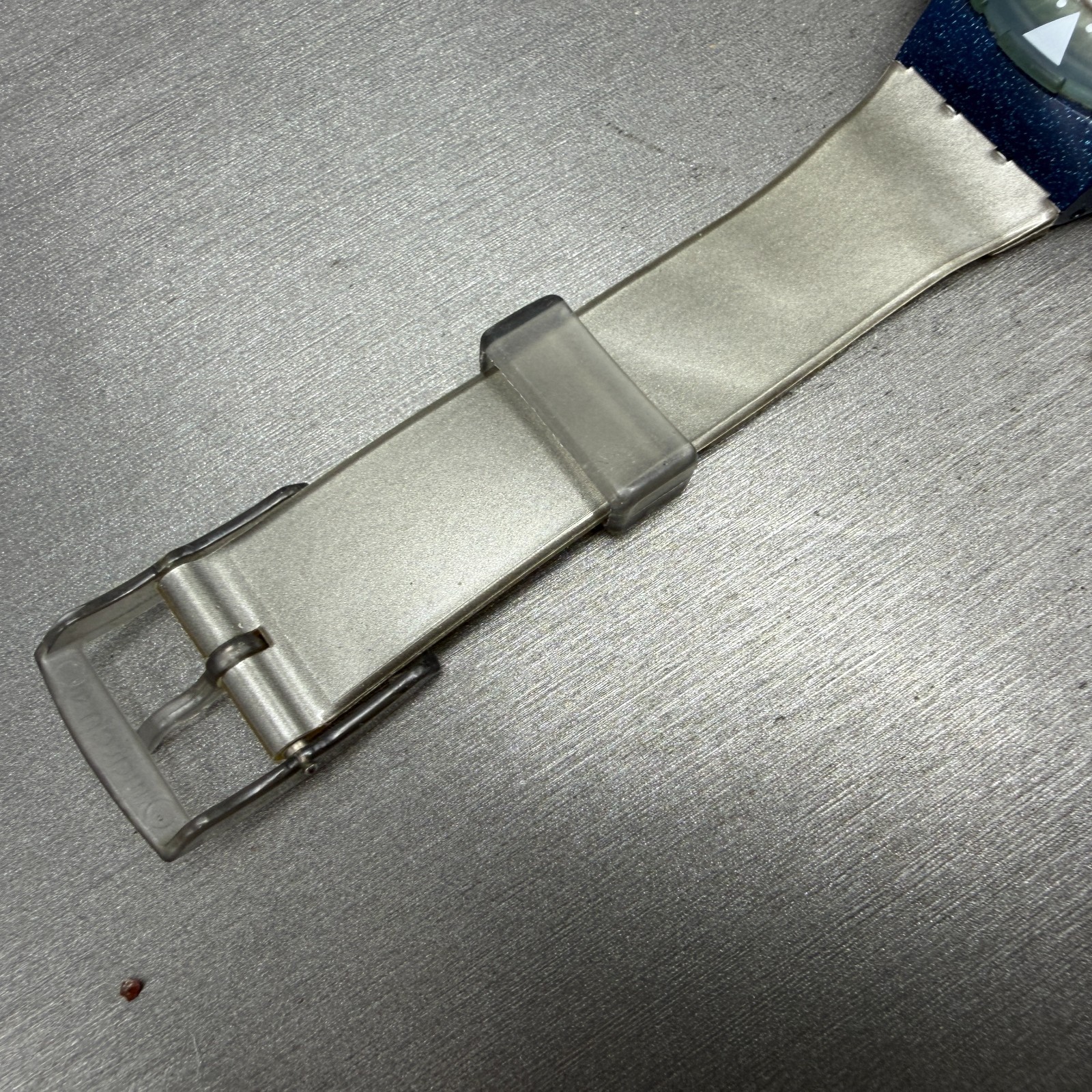 Swatch Scuba 200 SILVER TRACE Watch Men 38mm Silver Dial Blue Round SDN107 Works