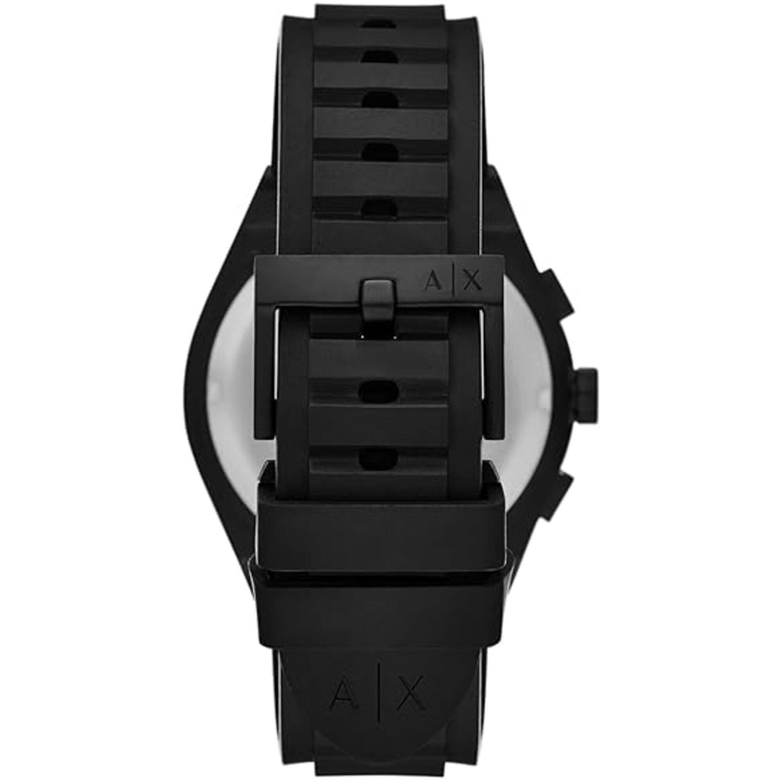 Armani Exchange Men’s Watch Set Sync Chrono Black Dial Silicone Strap AX7165SET