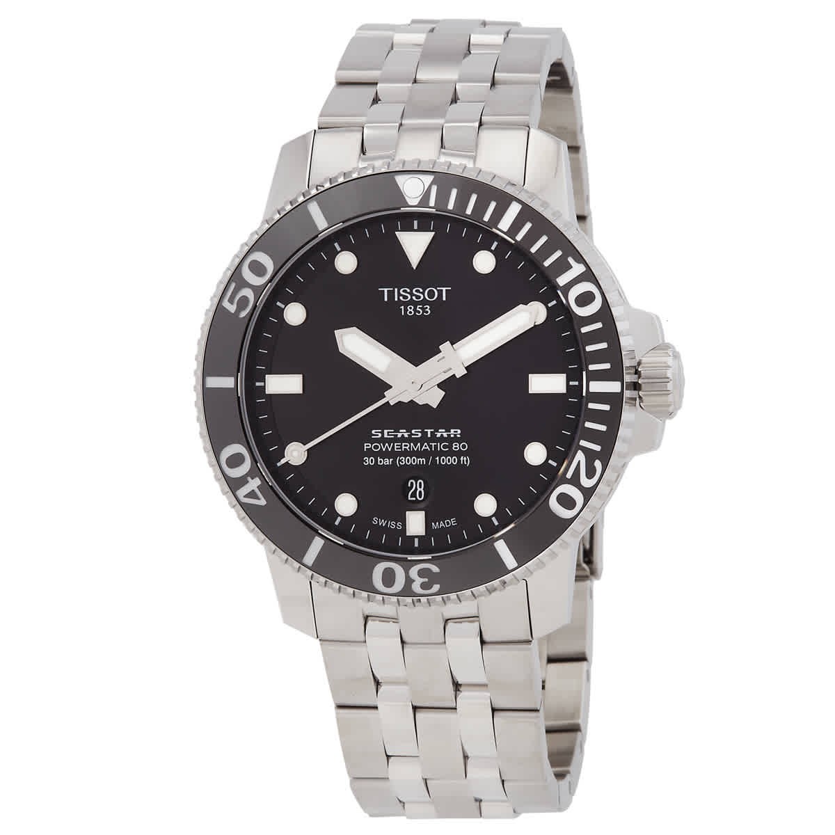 Tissot Seastar 1000 Automatic Black Dial Men’s Watch T1204071105100