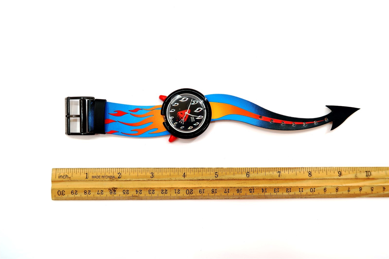Swatch POP Watch HOT STUFF Devil PMB103 Halloween 1995 Special Package Set N1