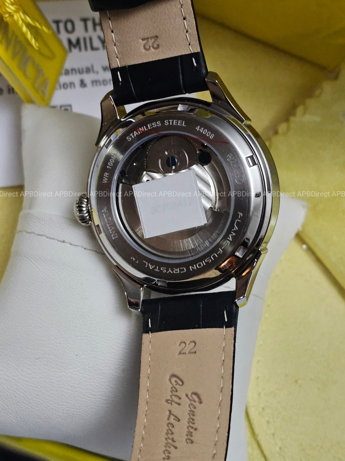 Invicta – Objet D Art – Open Heart – Automatic – Day / Night Leather mens Watch