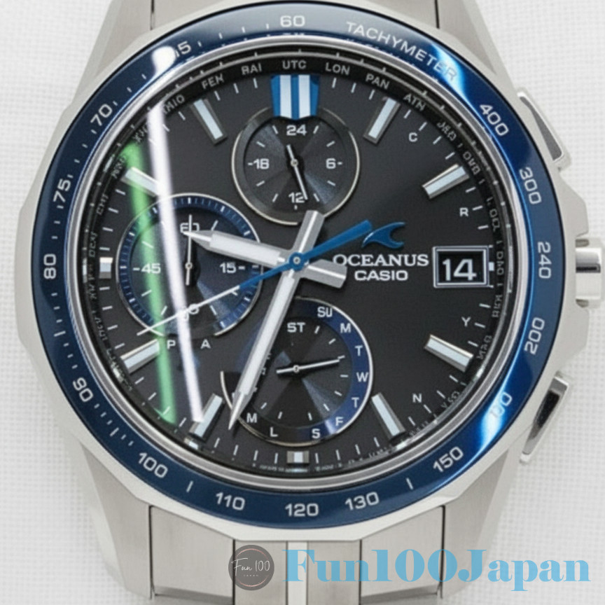Casio OCW-S7000-1AJF Oceanus Quartz titanium Black Men’s Wristwatch