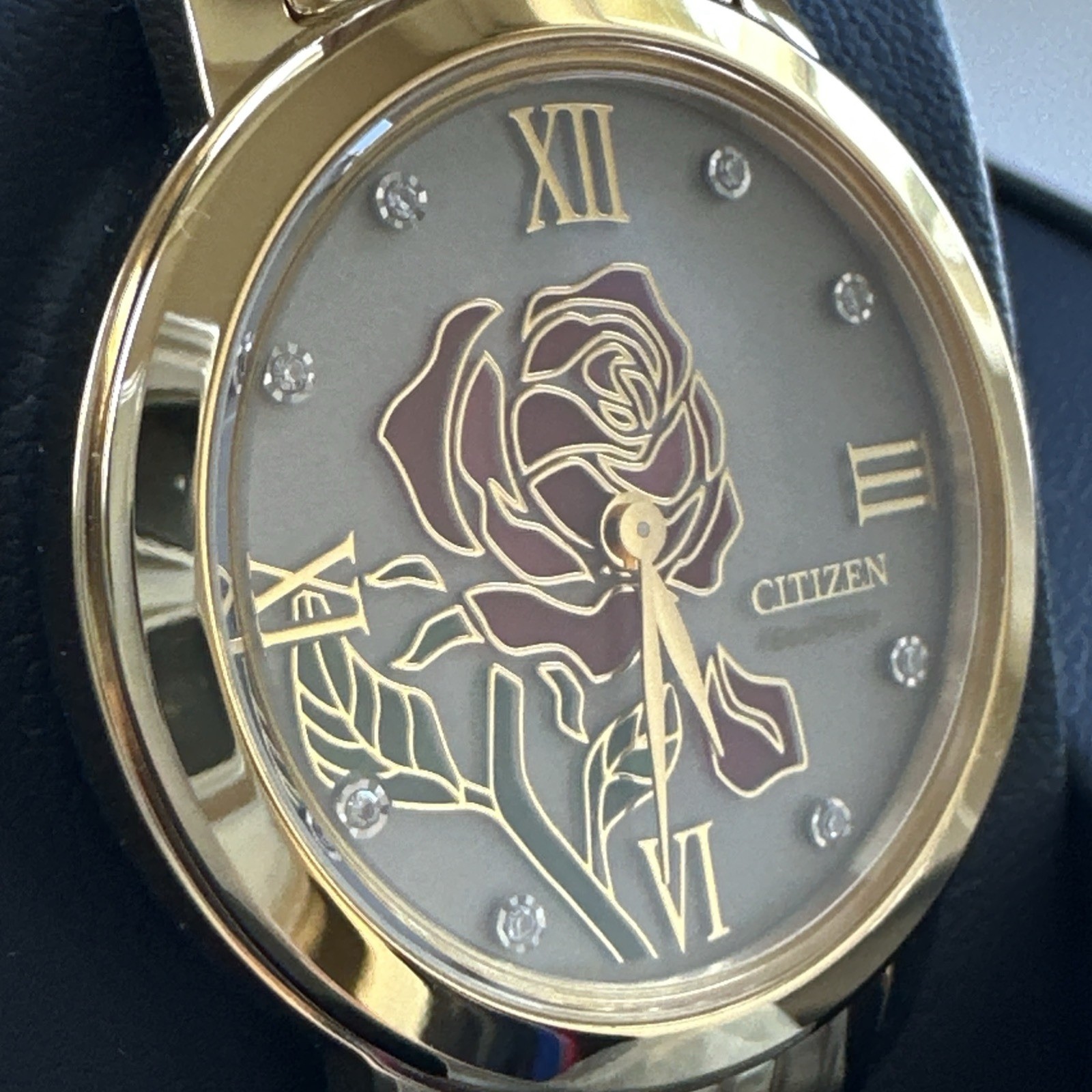 CITIZEN EX1492-59W Belle Rose Icon Diamond Dial DISNEY PRINCESS Women’s Watch