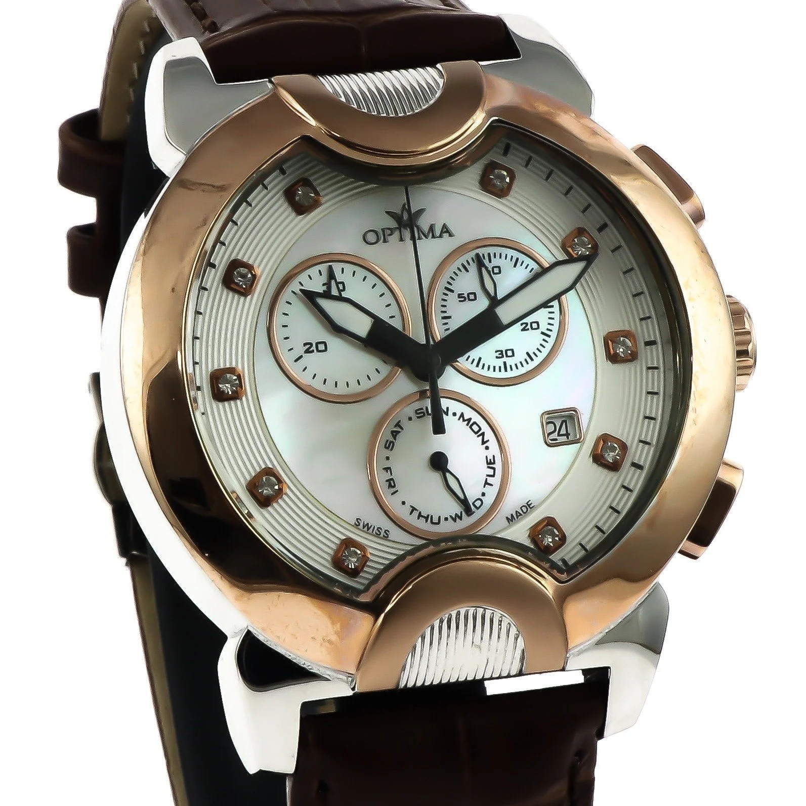 Optima – Swiss Chronograph – OSC233-SRL-7 Chronograph Swiss Ronda Quartz 45.9