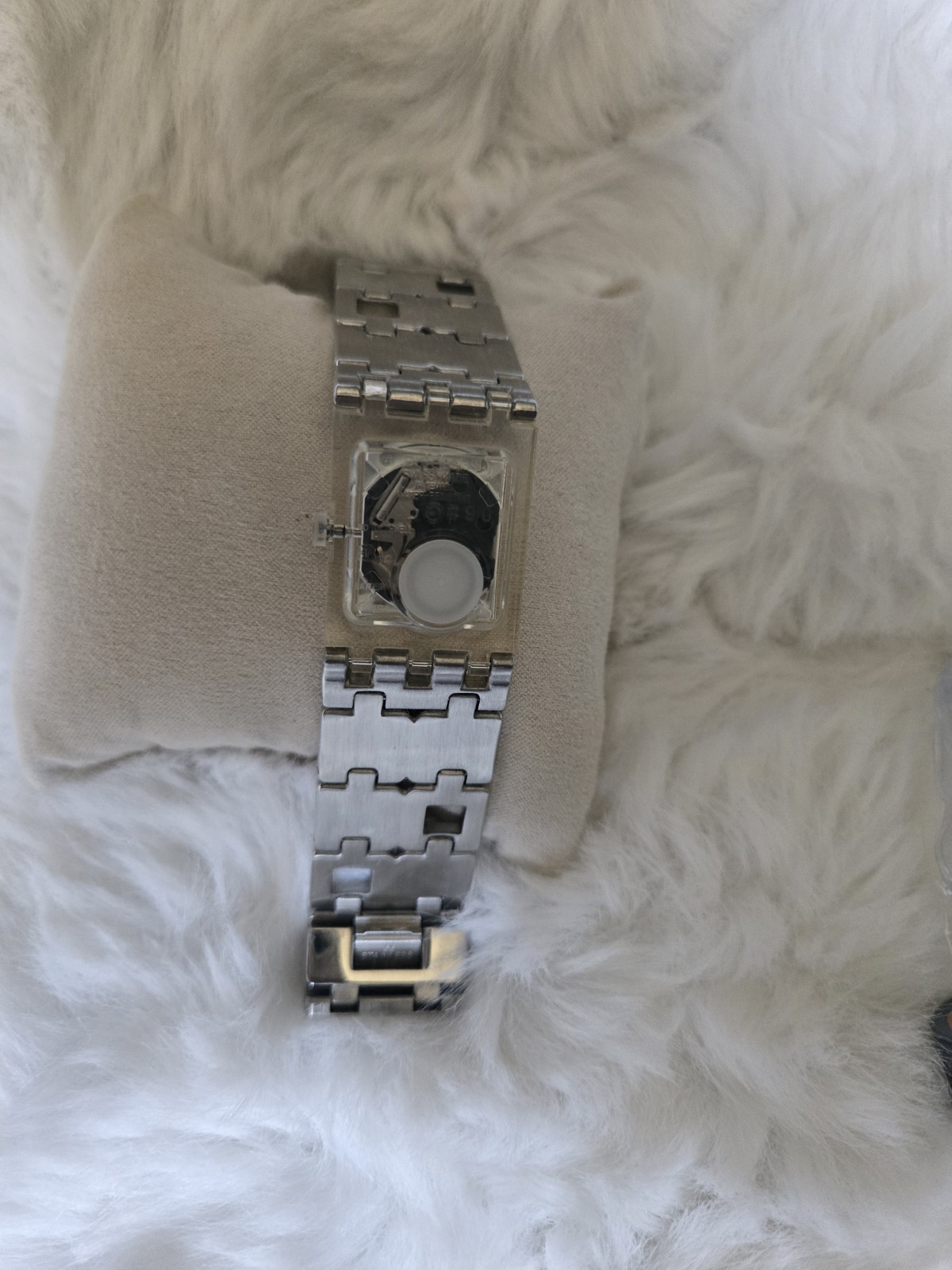 Swatch Full Empty Irony Watch Multicolor Womens 29mm 2002 New Battery 6.5″ a50