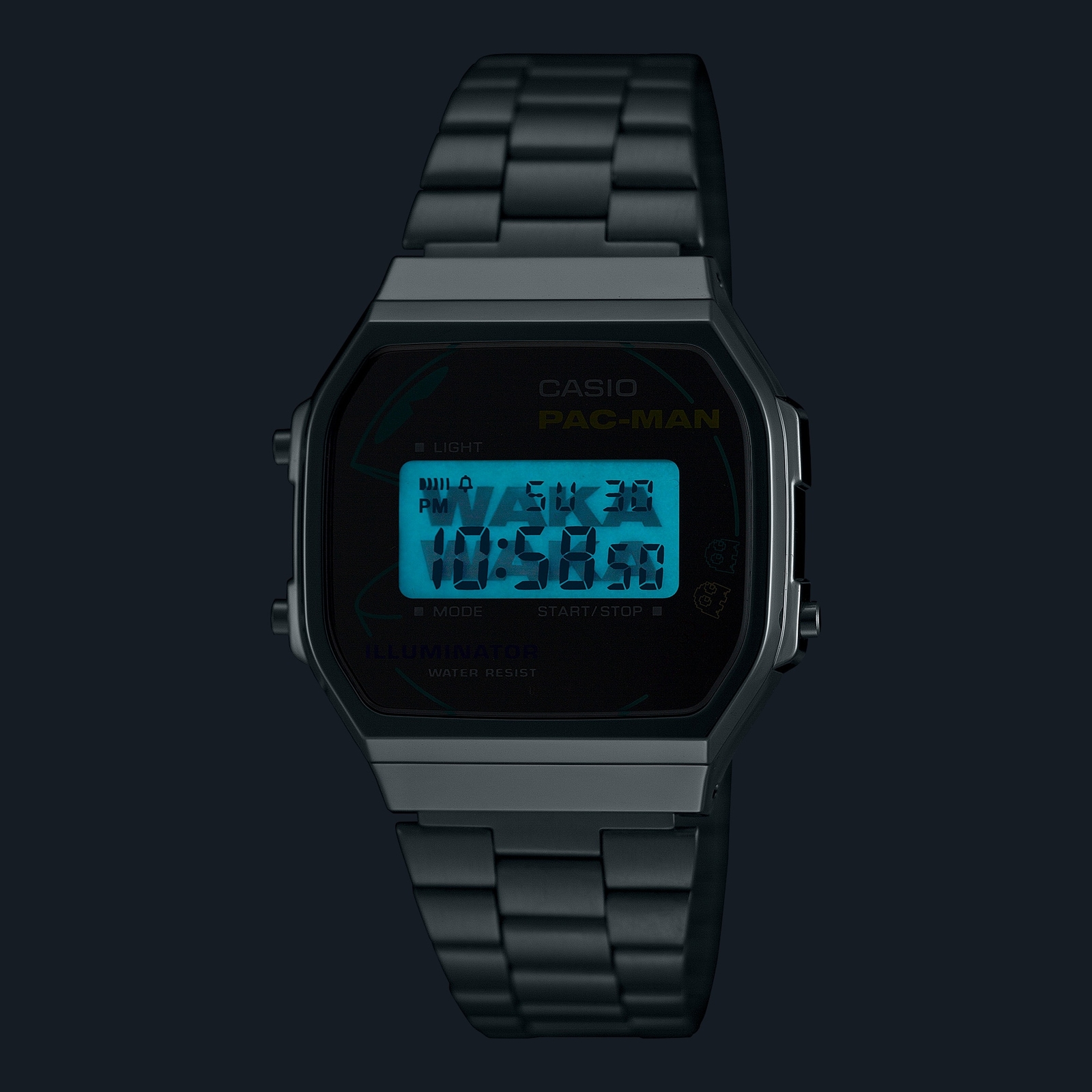 CASIO CLASSIC A168WEPC-7AJR PAC-MAN Collaboration Limited Digital Watch 36.3mm
