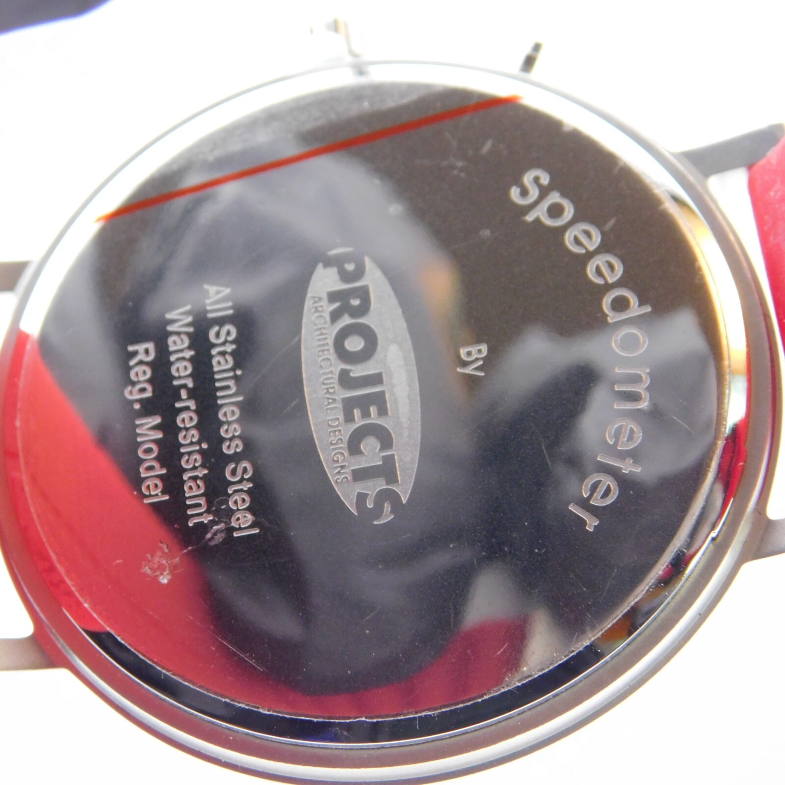 PROJECTS Speedometer Quartz Men’s Watch Sz. 7 3/4″ New Battery