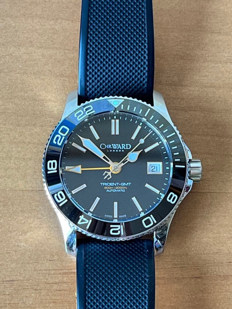 Christopher Ward C60 Trident GMT 600 ETA 2893-2 Automatic 38mm Sapphire Box