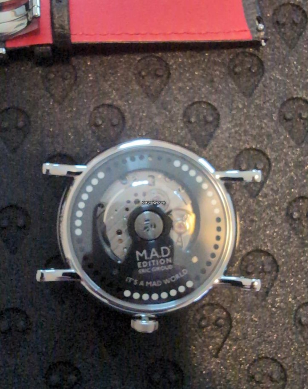 M.A.D. Editions MAD2 Automatic Watch Black/Red Dial Expo Caseback