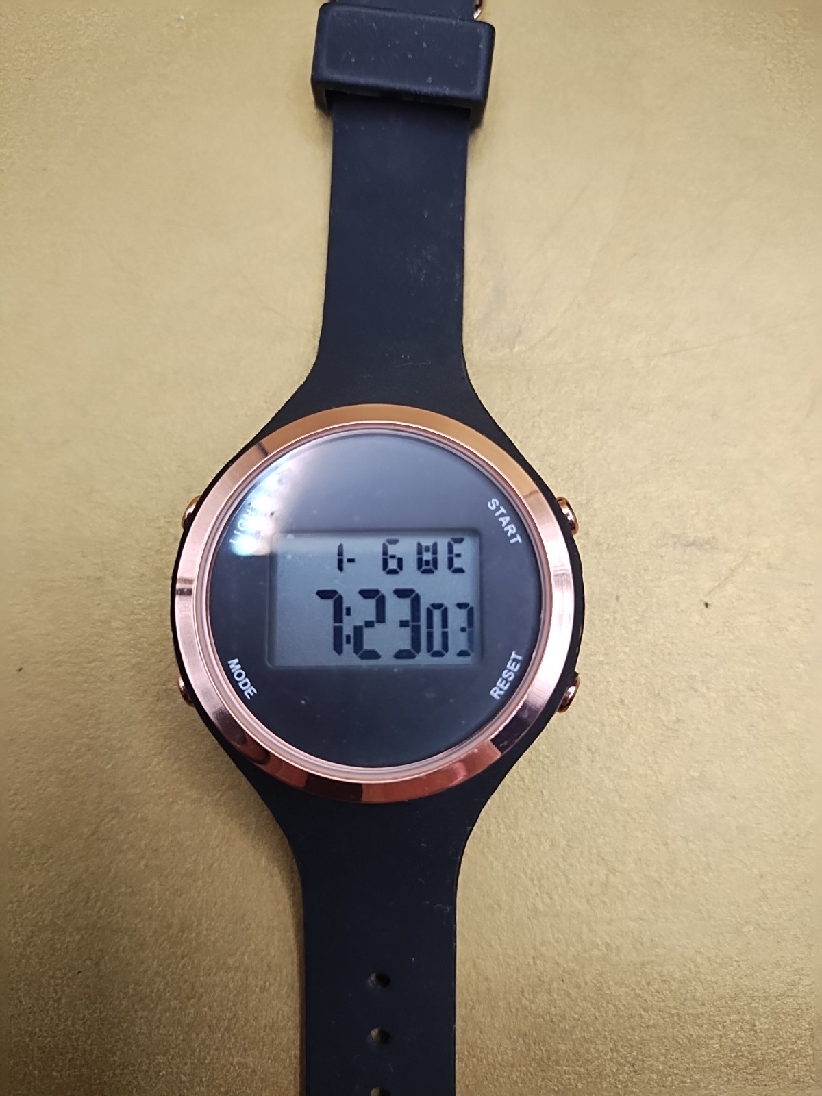 Watch Black With Rose Gold Casing Women’sTells Regular Time And Military Time