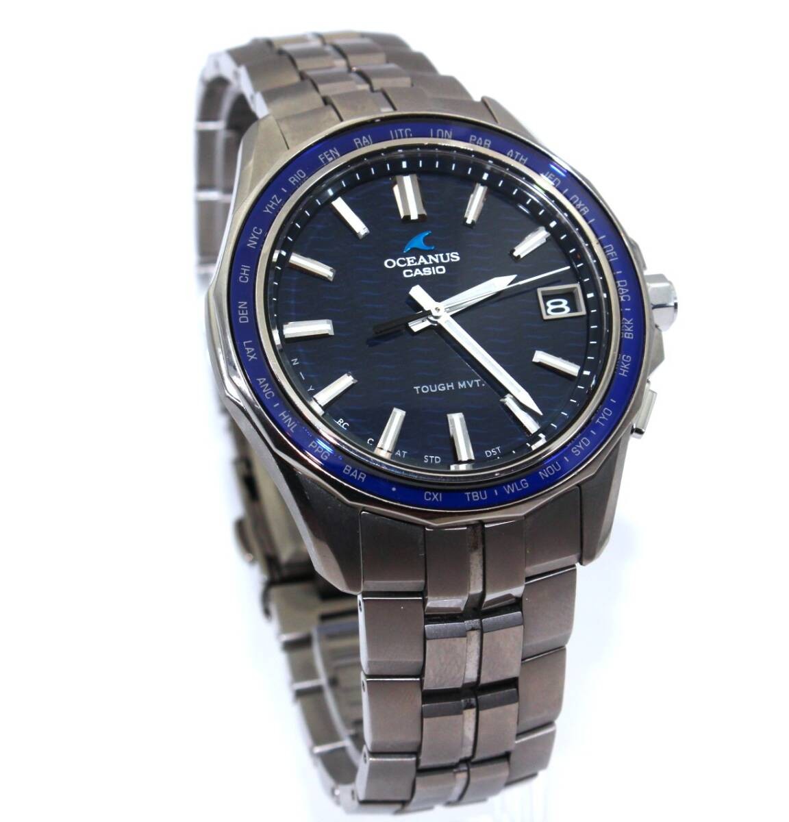 Watch CASIO (Casio) OCW S400 OCEANUS BL Dial Men’s Solar Running Item ‘VRW 1736’