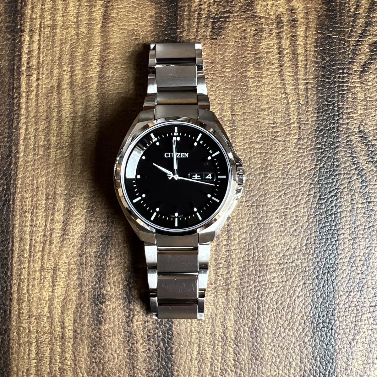 CITIZEN ATESSA Eco Drive Radio Solar Working Model AT6010 59E Men’s Wristwatch
